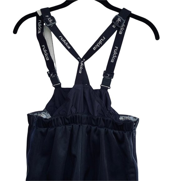 Rukka Motor Bike Bib Pants Sz 28x28 Zip Off Wind Stopper Navy Blue S Vintage - Picture 3 of 14